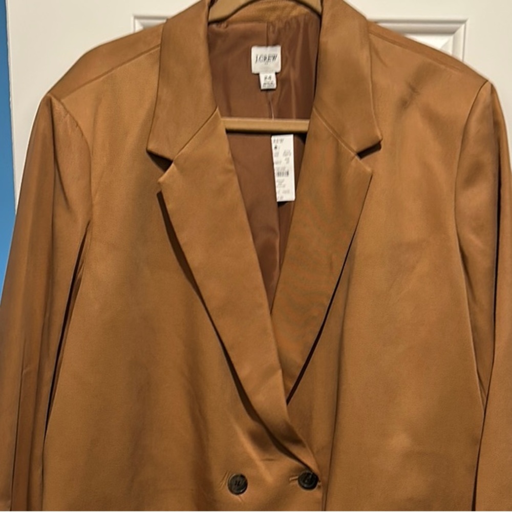 LOFT Tan Blazer Tailored Suit Jacket